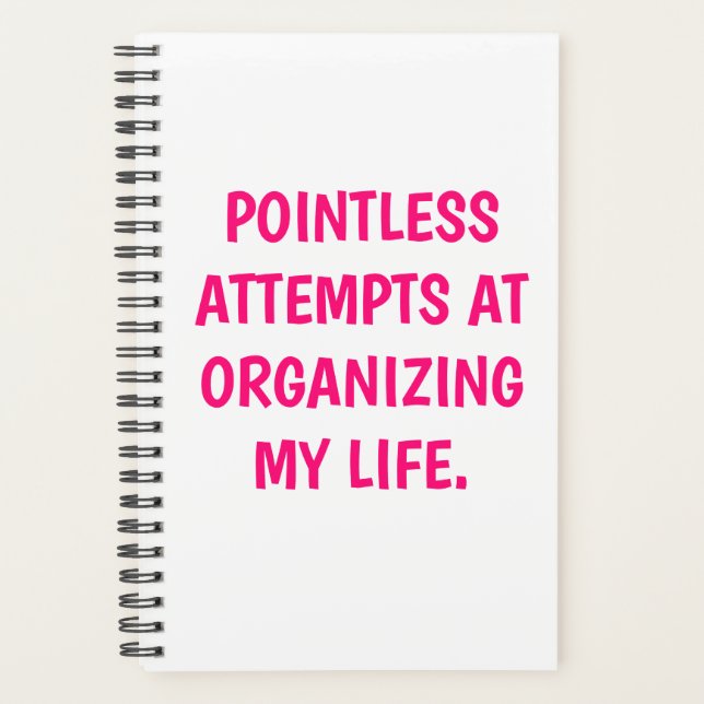 Funny "ORGANISIERUNG MEINES LEBENS" Planer (Vorderseite)