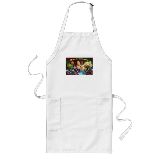 Funny Original Apron “We are the champignons” Lange Schürze (Vorne)