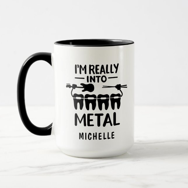 Funny Orthodontist Personalisierter Beruflicher Na Tasse (Links)