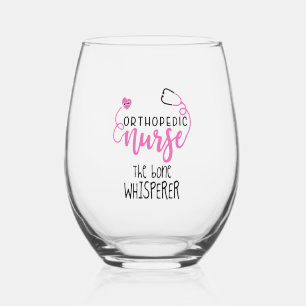 Funny Orthopedic Nurse zitieren den Knochenknebel Weinglas Ohne Stiel