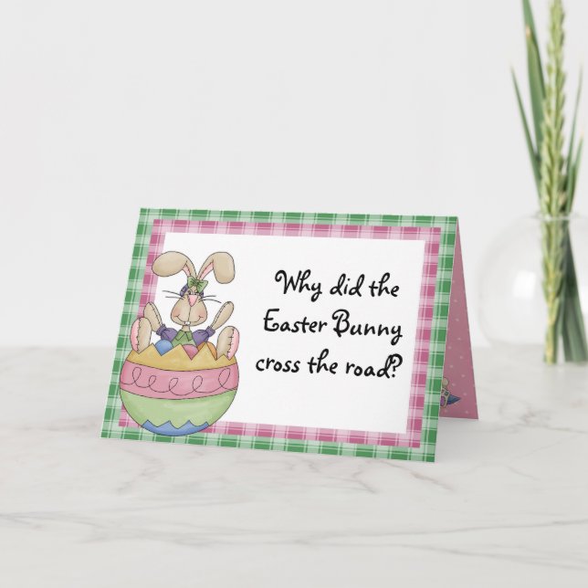 Funny Oster Feiertagskarte (Vorderseite)