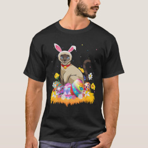 Funny Ostereier Lover Niedlich Siam Katze Oster So T-Shirt