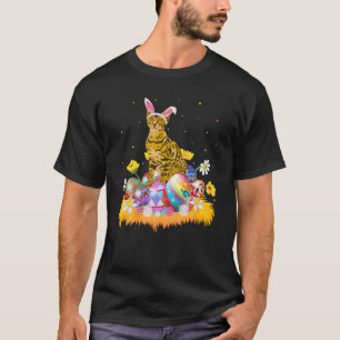 Funny Ostereier Lover Niedlicher Bengalischer Katz T-Shirt