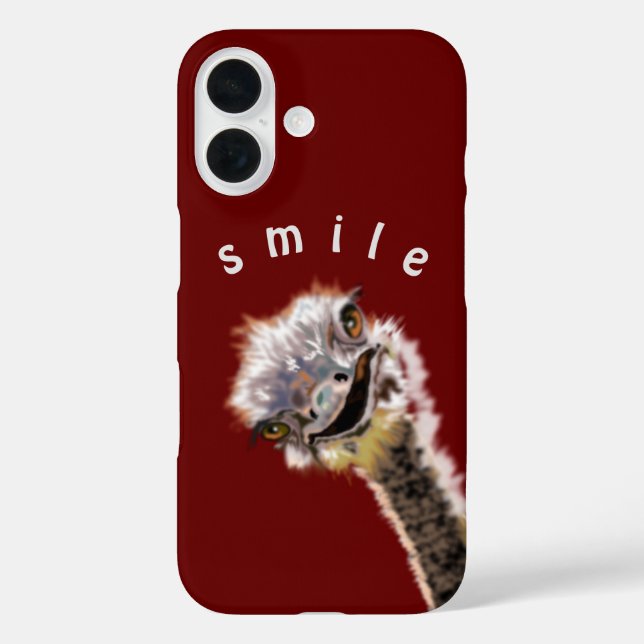 Funny Ostrich coque iphone (Verso)