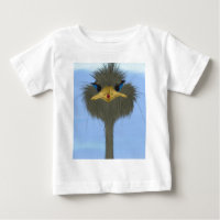 Funny Ostrich George und die Niedliche Ladybug