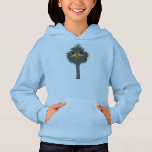Funny Ostrich George und die Niedliche Ladybug Hoodie (Vorderseite)