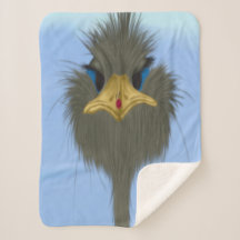 Funny Ostrich George und die Niedliche Ladybug