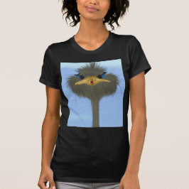 Funny Ostrich George und die Niedliche Ladybug T-Shirt