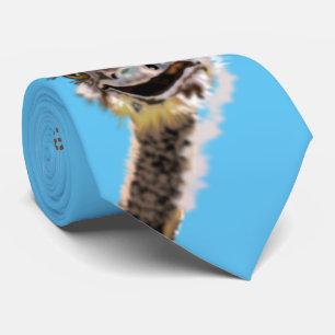 Funny Ostrich Krawatte Lächeln - Farbe wählen
