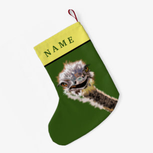 Funny Ostrich Weihnachts-Strumpf mit Individuelle  Kleiner Weihnachtsstrumpf