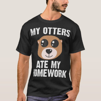 Funny Otter Animal Art für Kinder Kleinkinder Mamm T-Shirt