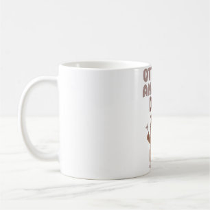 Funny Otter mit Mustache Phantastischen Vater Puff Kaffeetasse