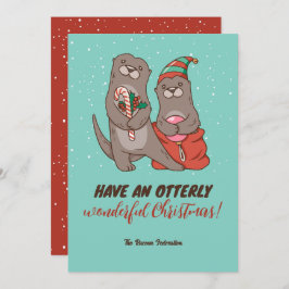 Funny Otter Pun Winterurlaub Frohe Weihnachten