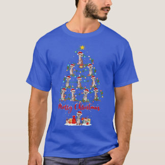 Funny Otter Weihnachtsbaum Lichter Weihnachten Wei T-Shirt