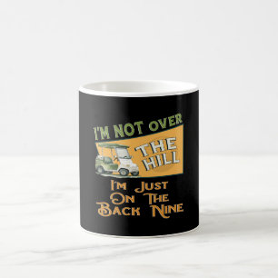 Funny Over The Hill Golf Cart Golfer Kaffeetasse