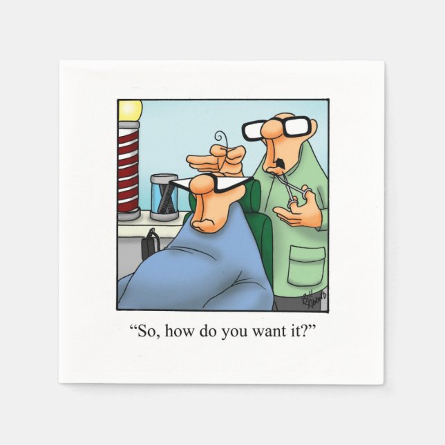 Funny Over the Hill Party Napkins Serviette (Vorderseite)