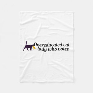 Funny Overgebildeten Kamala Wählerkatze hält Trump Fleecedecke