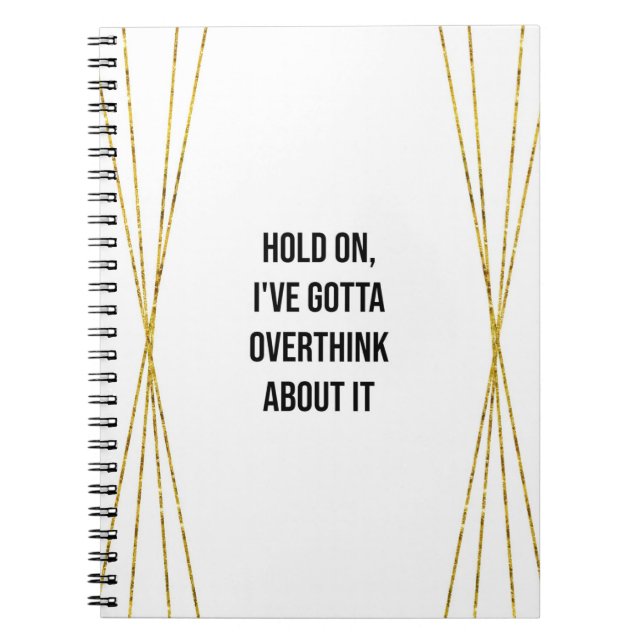 Funny Overthinker Carnet (Devant)