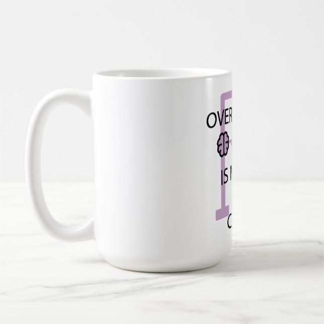 Funny Overthinking Is My Best Cardio Gym Workout Kaffeetasse (Links)