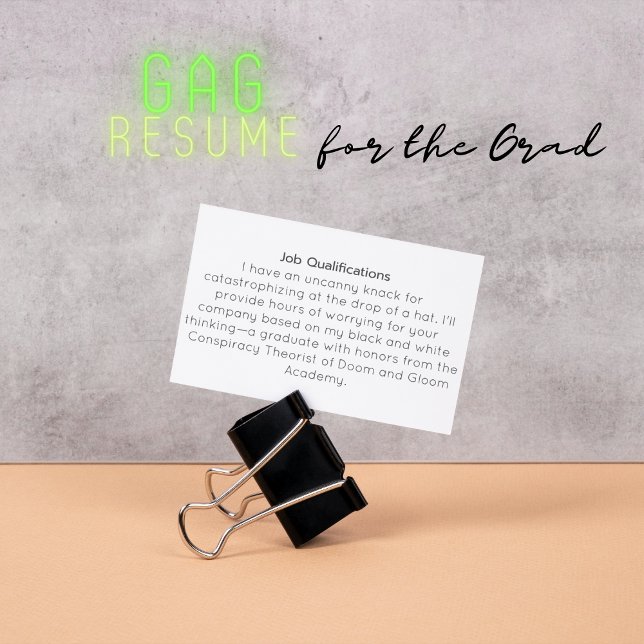 Funny Overthinking Specialist Visitenkarte (Von Creator hochgeladen)