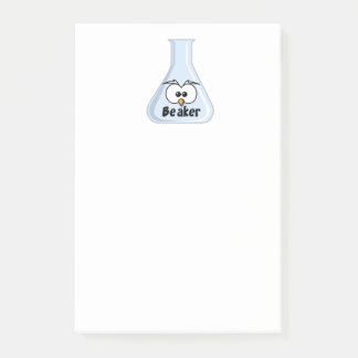 Funny Owl Beaker Cartoon Naturwissenschaften Illus Post-it Klebezettel