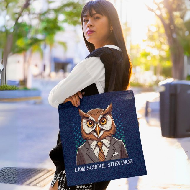 Funny Owl Geschenke für Anwaltskanzlei Tasche (Funny Owl Gifts for Law Student Lawyer Enforcement)