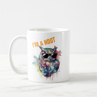 Funny Owl Mug - I'm A Hoot Custom Coffee Cup Kaffeetasse