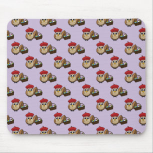 Funny Owl Ostereier Hunt Muster Mousepad