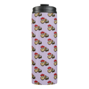 Funny Owl Ostereier Hunt Muster Thermosbecher