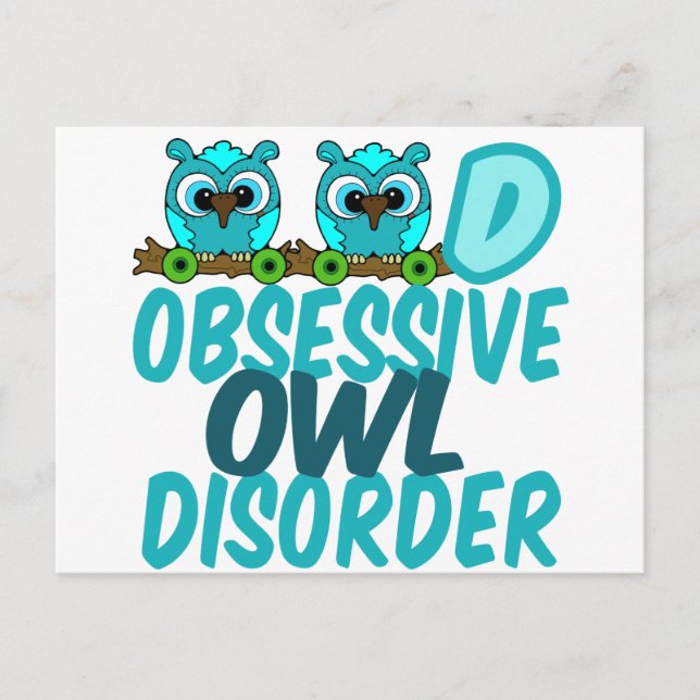 Funny Owl Postkarte (Vorderseite)