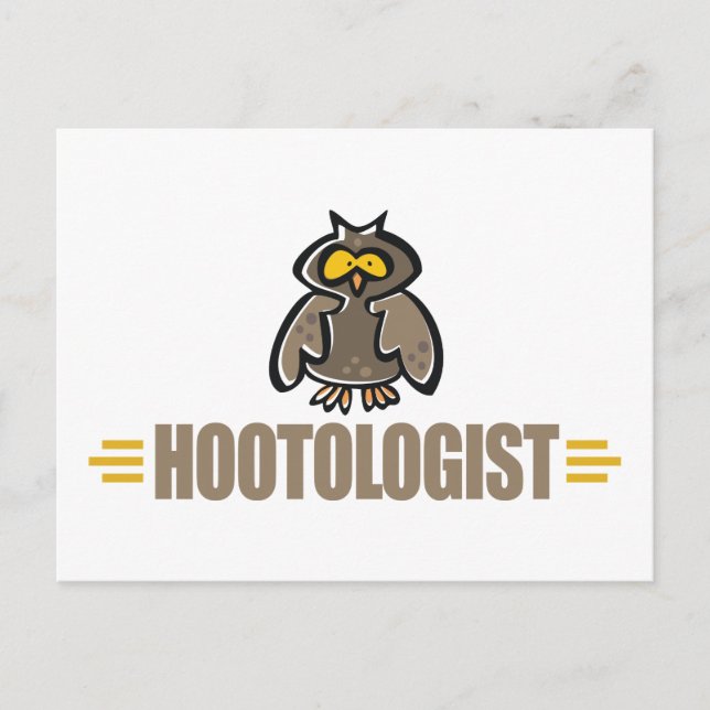 Funny Owl Postkarte (Vorderseite)