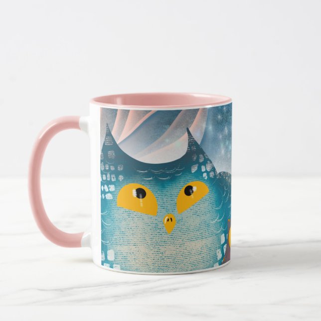 Funny Owl Tasse Wrap - Animal Lovers Tasse (Links)