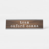 Funny Oxford Comma Grammar Teacher Gag Geschenk