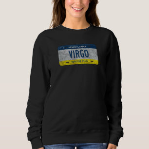 Funny Pa Staat Vanity License Plate Virgo Sweatshirt