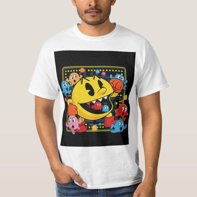 Funny Pac-Man T-Shirt – Retro Arcade Gaming Tee (Vorderseite)