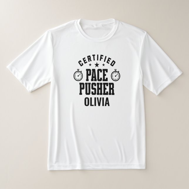 Funny Pace Pusher Matching Couple Personalized T-Shirt (Ablage )