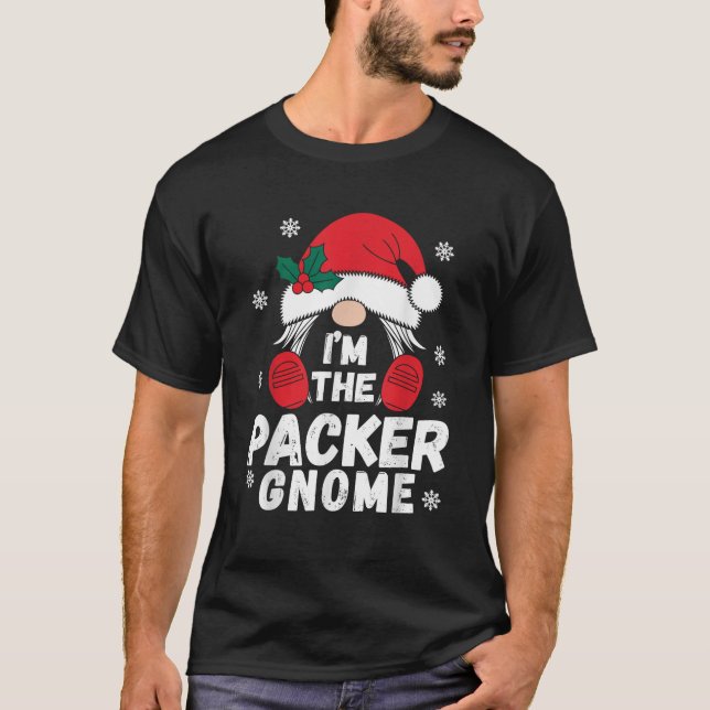 Funny Packer Gnome Family Matching Group Happy Chr T-Shirt (Vorderseite)