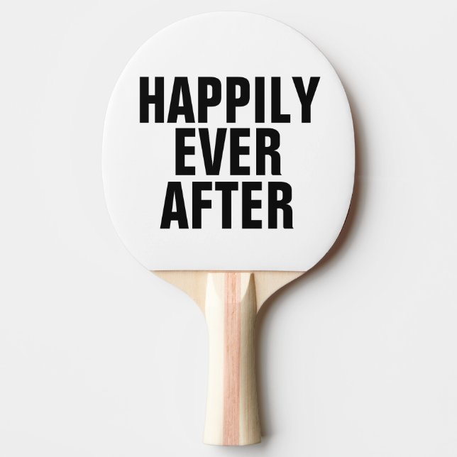 Funny Paddle Wedding Tischtennis Schläger (Vorderseite)