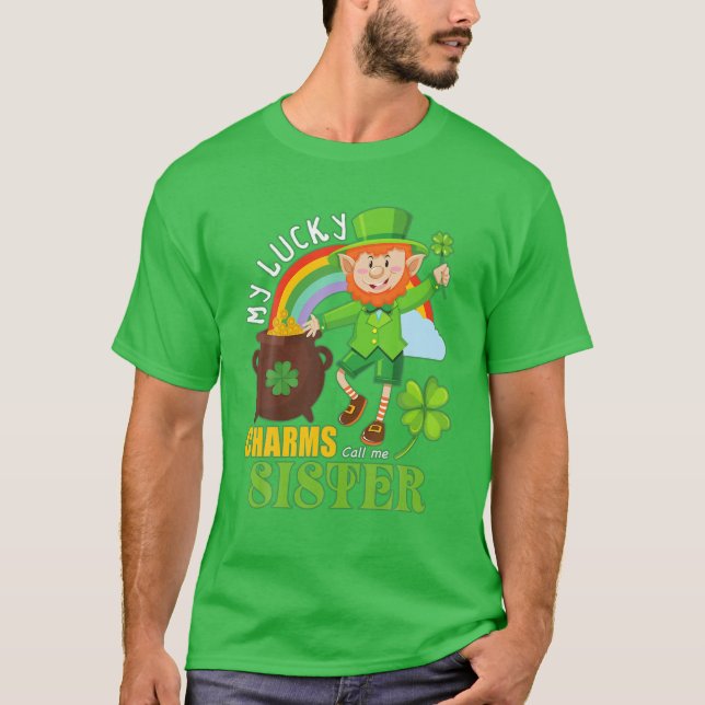 Funny Paddy Day St Patricks Lucky Charms Call Me S T-Shirt (Vorderseite)