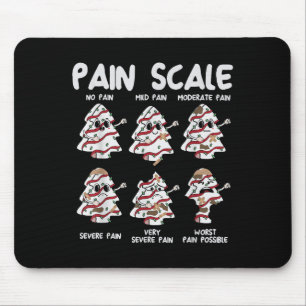 Funny Pain Scale Weihnachten Weihnachten Weihnacht Mousepad