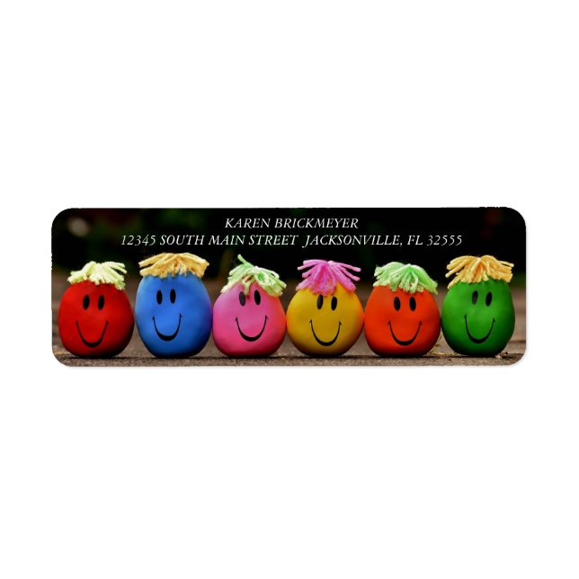 Funny Painted Rocks Return Label (Vorne)