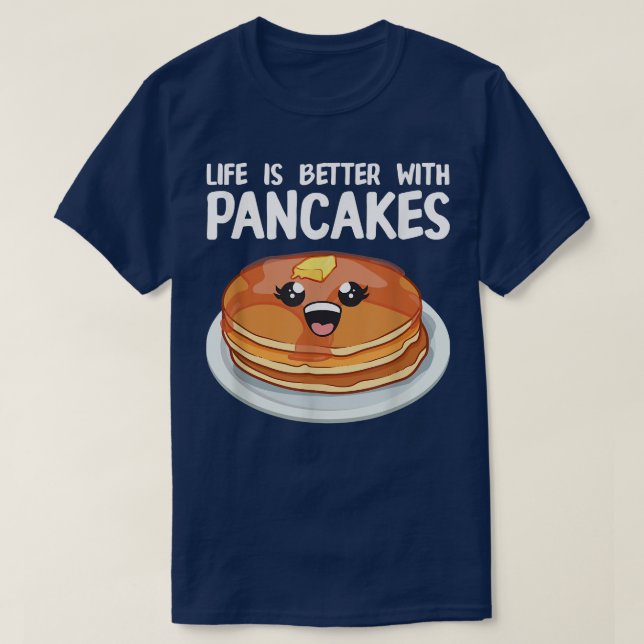 Funny Pancakes Art Men Brunch Frühstück Panc T-Shirt (Design vorne)
