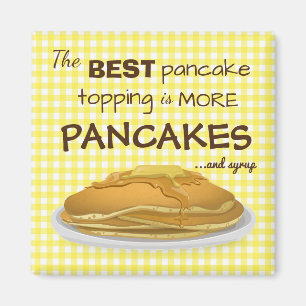 Funny Pancakes und Sirup Zitronensatz Magnet