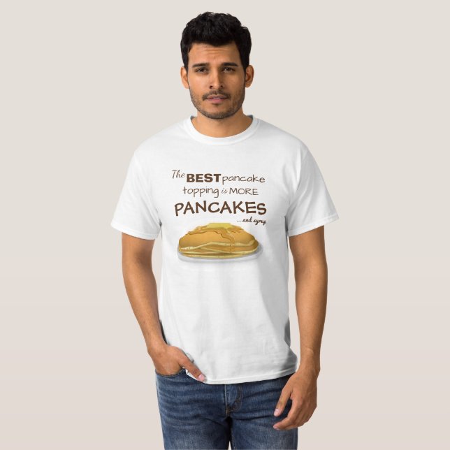 Funny Pancakes und Sirup Zitronensatz T-Shirt (Vorne ganz)