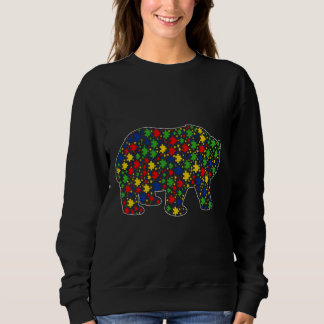 Funny Panda Bären Tiere Puzzle Stücke Autismus Kri Sweatshirt