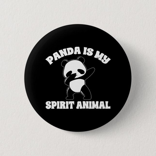 Funny Panda Bear Panda ist meine Spirit Animal Boy Button (Vorderseite)