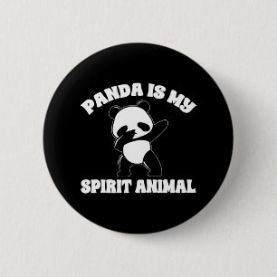 Funny Panda Bear Panda ist meine Spirit Animal Boy Button
