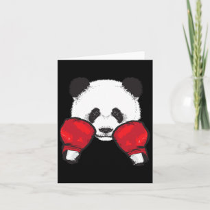 Funny Panda Boxing Cool Animal Lover Gloves Boxer Karte