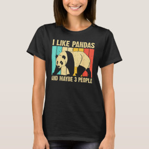 Funny Panda für Kinder Jungs Mädchen Panda Bär T-Shirt