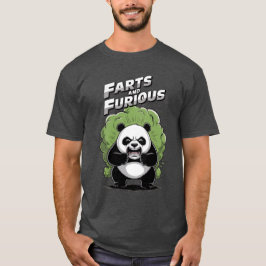 Funny Panda having hard time to Fart on a T-Shirt
